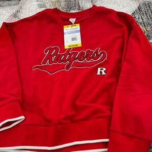 Women’s size medium V-neck sweatshirt NCAA Scarlet Rutgers